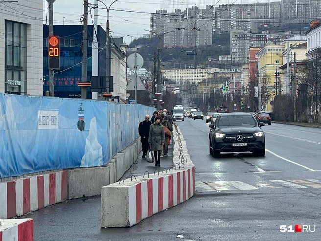 Теперь мурманчане смогут безопасно передвигаться по проспекту Ленина | Источник: Александра Балаба