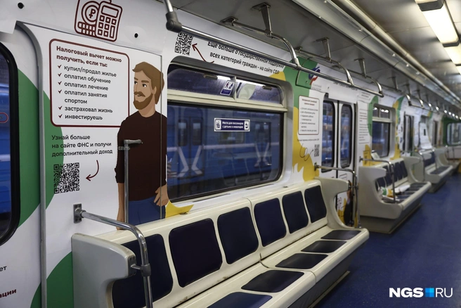 Поезда с тематической экспозицией могут ездить от нескольких месяцев до года. Срок размещения зависит только от заказчика | Источник: Александр Ощепков / NGS.RU