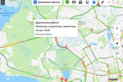 На ЗСД пробка длиной 4,3 км — ремонт на других участках