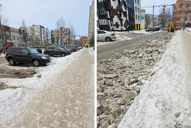 В Архангельске из-за очистки снега могут эвакуировать автомобили: где пройдет уборка | Источник: Открытый Архангельск / Vk.com