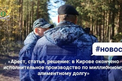 Кировский пристав взыскал миллионный долг по алиментам