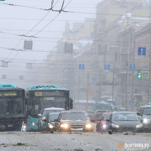 Снегопад в Петербурге 20 февраля 2026 года | Источник: Валентин Егоршин / «Фонтанка.ру»