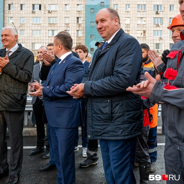 На мероприятии собрали дорожников, занимавшихся стройкой моста | Источник: Василина Любимова / 59.RU
