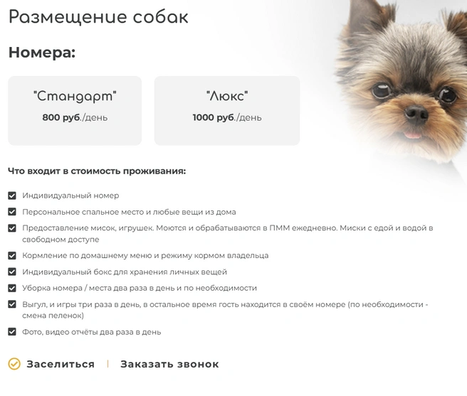 Перечень услуг впечатляет | Источник: sovsemkakdoma.ru