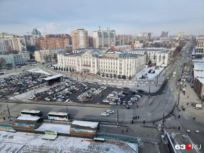 Как именно собираются преобразить площадь у вокзала, пока не понятно | Источник: Роман Данилкин / 63.RU