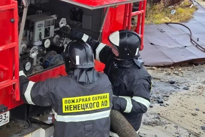 В Андеге испытали новый пожарный автомобиль на шасси «Урал»