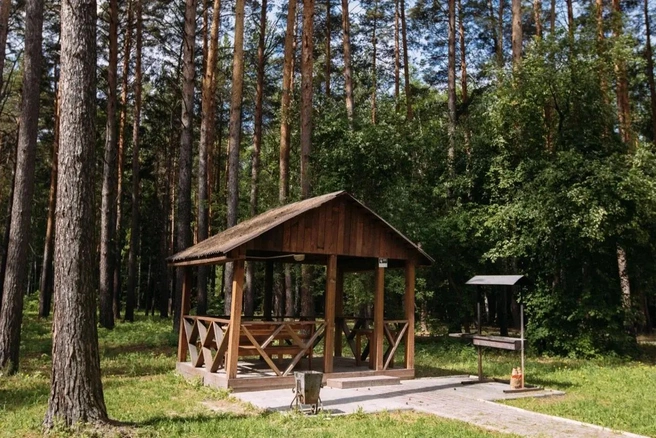 На базе отдыха можно отдельно снять беседку  | Источник: silverboromsk.ru