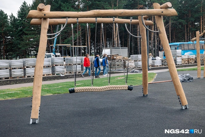 В парке появится еще одно место для прогулок с детьми | Источник: Максим Серков / NGS42.RU