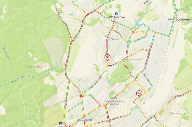 Два микрорайона встали  | Источник: 2ГИС