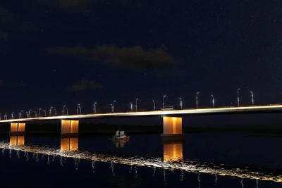 Мост «Звезда Оби» украсят архитектурной подсветкой