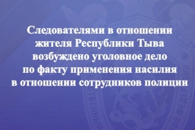 Против жителя Тывы возбуждено дело за нападение на полицейских