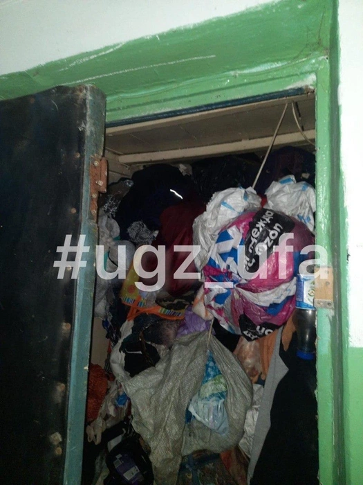 Так выглядит вход в квартиру  | Источник: Управление гражданской защиты г. Уфы / Telegram 