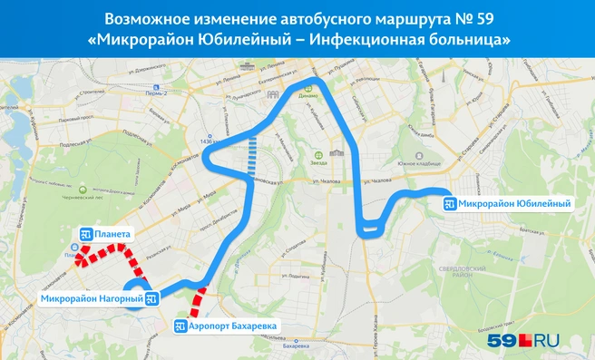 После открытия улицы Карпинского автобусы вернутся туда вместо петли через Гознак | Источник: «Яндекс.Карты»