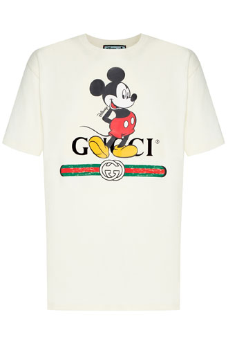 Белая футболка с принтом Disney x GucciЦена: 37 000 руб.
Где купить: aizel.ru