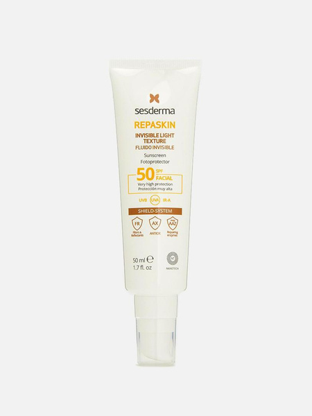 Средство солнцезащитное сверхлегкое для лица Repaskin Light Texture SPF50 Sesderma