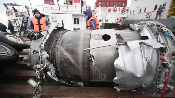Найденные фрагменты самолета Ту-154 | Источник: РИА Новости