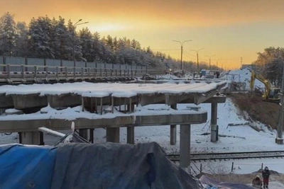Mostotrest Reports Progress on Rubеzhnoy Overpass Repair