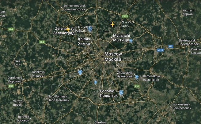 Источник: flightradar24.com