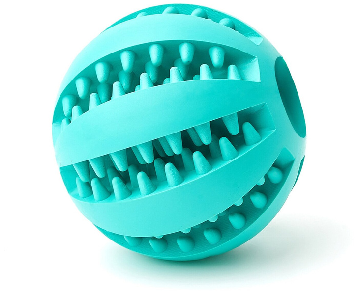 Мяч для собак, жевательная игрушка "Чистые Клыки", "Играй Гуляй", со вкусом мяты, диаметр 5 см