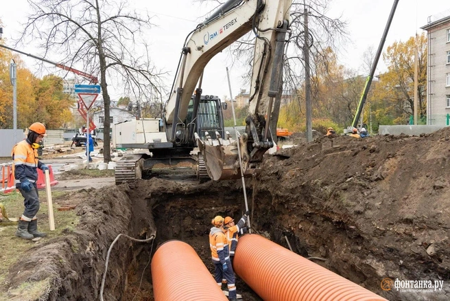 В провале на улице Харченко меняют трубы. Посмотрите, что происходит | Источник: Комитет по энергетике и инженерному обеспечению