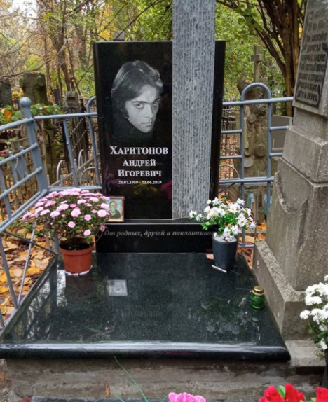 На могиле Андрея Харитонова установили памятник — фото