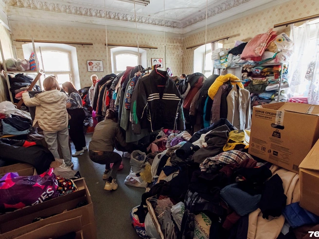 Благотворительная организация организовала сбор гуманитарной помощи для пострадавших | Источник: Сергей Карпухин