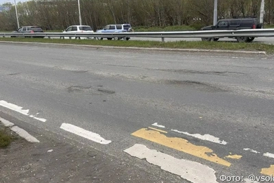 На выезде из Петропавловска срочно ремонтируют дорогу
