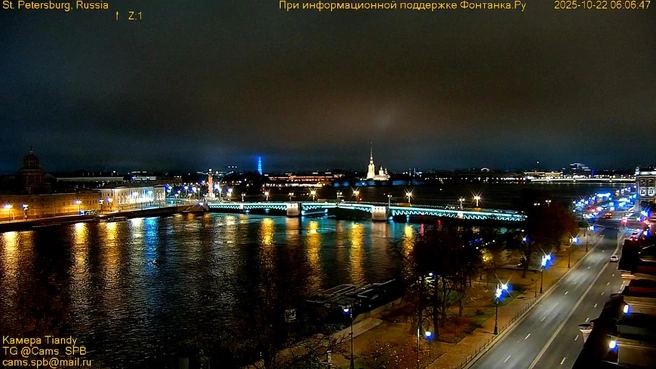 В Петербурге почти заморозки. Дальше в прогнозе — потепление | Источник: кадр супервидовой веб-камеры