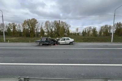 На Чуйском тракте в лобовом ДТП погибли два человека