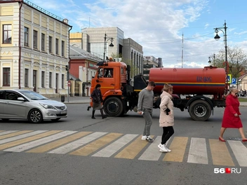 На время генеральной репетиции перекрывали дороги сразу на пяти участках | Источник: Николай Сальников / 56.RU