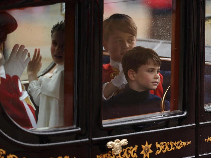 Королевские дети на коронации Карла III, 6 мая 2023