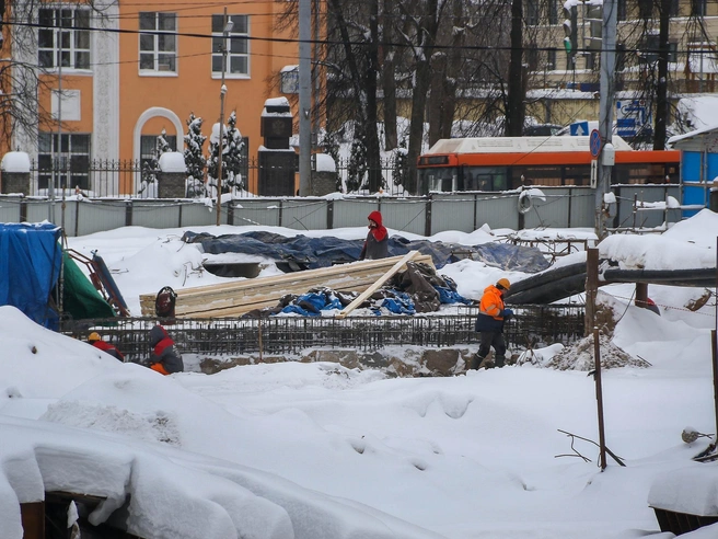 Метростроевцы поделились подробностями о ходе строительных работ на подземной станции. | Источник: Наталья Бурухина / NN.RU