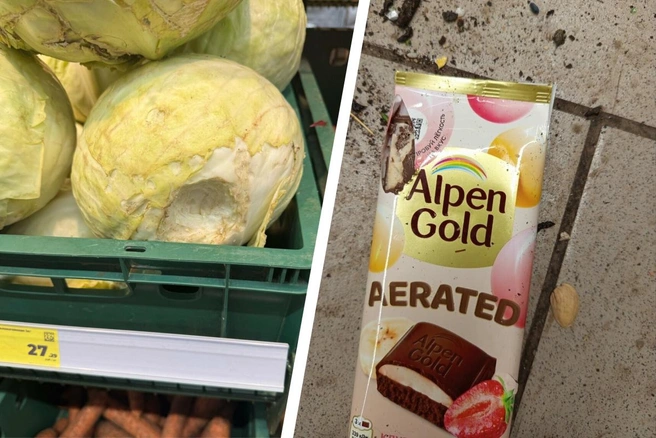 Посетители давно жаловались на неприятный запах и покусанные продукты | Источник: Зоя Толпекина / «Яндекс Карты», Гулина Каримова / «Яндекс Карты»