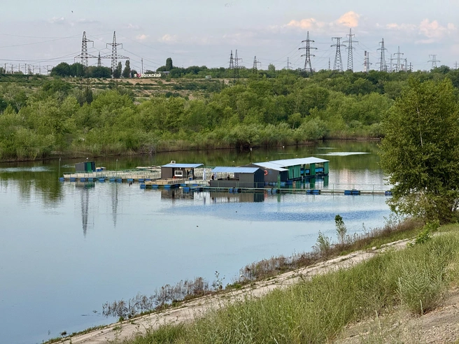 Ферма располагается на шлюзах Волжской ГЭС | Источник: «Рыбосетр»