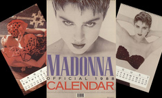 Как выглядел официальный настенный календарь Мадонны 1988 года