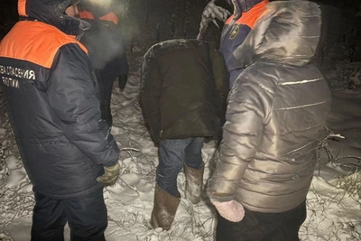 Пара заблудилась в лесу под Якутском ночью