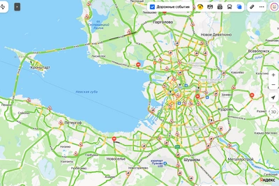 Петербург: пробки на КАД и ЗСД из-за грузовиков в день ПМЭФ