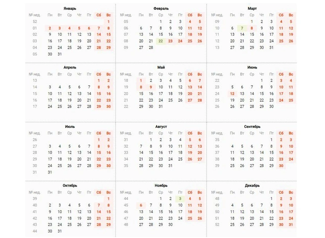 Роструд напомнил о праздниках в 2023 году | ya62.ru