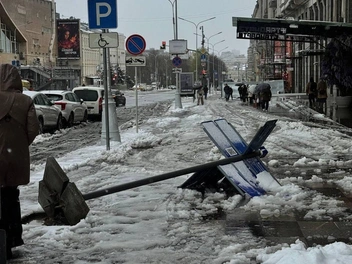Ситуация на улице Тверской в Москве | Источник: Москва с огоньком / Telegram