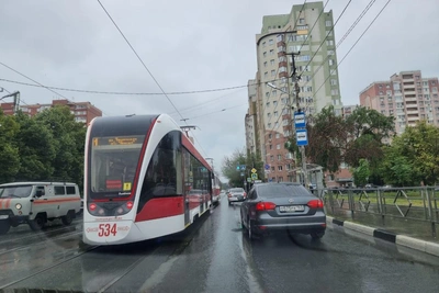 В Самаре остановился наземный транспорт