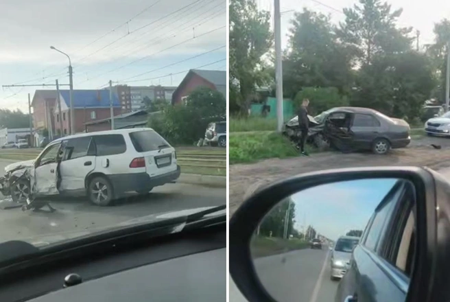 В аварии пострадала 49-летняя пассажирка «Хонды» | Источник: «АСТ-54» / ВКонтакте