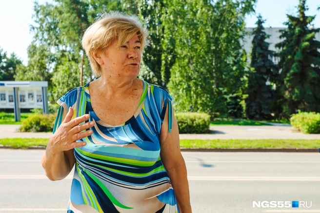 Вера Павловна пожаловалась на работу городских служб | Источник: Кирилл Башинский / NGS55.RU