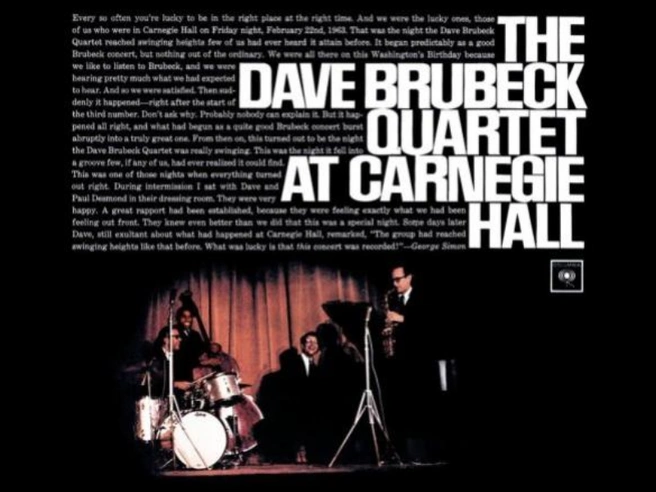 Среда джаза с Давидом Голощекиным: The Dave Brubeck Quartet — At Carnegie Hall | www.fontanka.ru