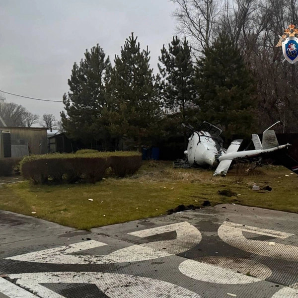 Пилот пострадал во время жесткой посадки частного вертолета в Уфе | Источник: Центральное МСУТ СКР