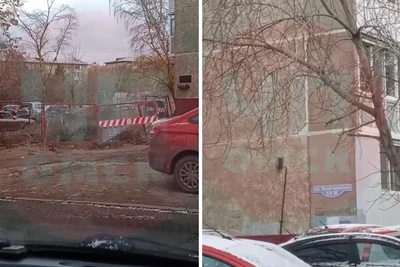 У набережной Тухачевского обнаружили яму с кипятком