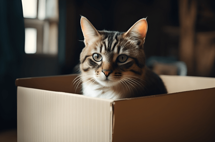 почему кошки на самом деле обожают коробки