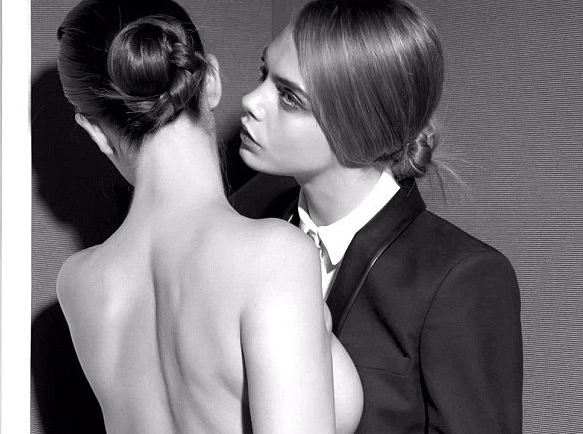 Кара Делевинь в провокационной съемке YSL