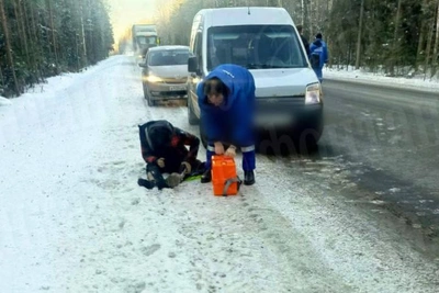 Водителя спасли из горящей «ГАЗели» после ДТП в Ленобласти