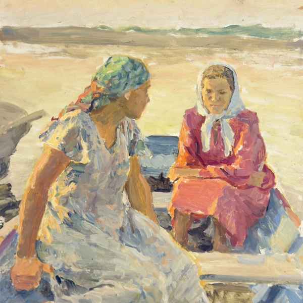 Эрна Гапоненко. «Девушка в лодке» | Источник: предоставлено Arts Square Gallery