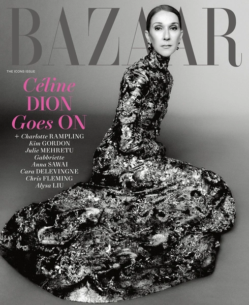 Селин Дион на обложке сентябрьского Harper's Bazaar | Источник: Robin Galiegue